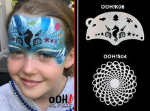 Load image into Gallery viewer, K08 Seahorse Mask Face Paint Stencil
