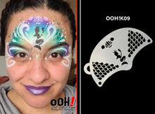 Load image into Gallery viewer, K09 Mermaid Princess Mask Face Paint Stencil