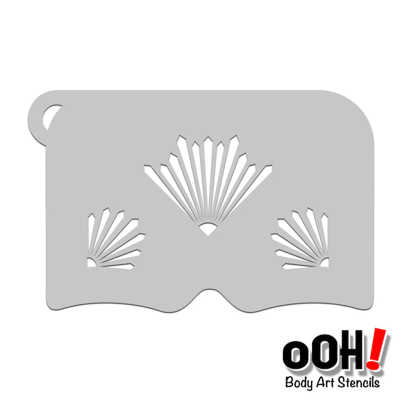 K25 Crystal Mask Stencil – Ooh! Body Art Stencils