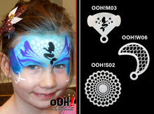 Load image into Gallery viewer, M03 Mermaid Mirror Face Paint Stencil