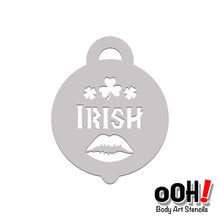 Load image into Gallery viewer, Kiss Me I&#39;m Irish face paint stencil airbrush