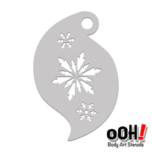 Load image into Gallery viewer, snowflake face paint stencil airbrush
