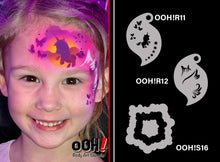 Load image into Gallery viewer, R11 Spring Unicorn Storm Face Paint Stencil