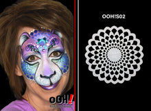 Load image into Gallery viewer, S02 Mermaid Scales Sphere Airbrush &amp; Face Paint Stencil