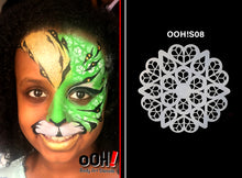 Load image into Gallery viewer, S08 Jewel Mandala Sphere Airbrush &amp; Face Paint Stencil
