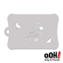 Load image into Gallery viewer, SB18 Cardinal Airbrush Tattoo Stencil