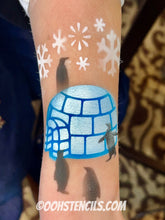 Load image into Gallery viewer, X05 Igloo Tattoo Stencil