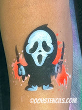 Load image into Gallery viewer, T39 Ghost Face Tattoo Stencil