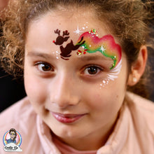 Load image into Gallery viewer, R07 Baby Reindeer Storm Face Paint Stencil