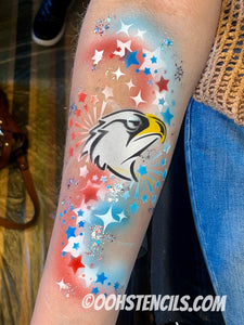 T40 American Eagle Tattoo Stencil